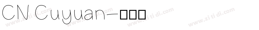CN Cuyuan字体转换